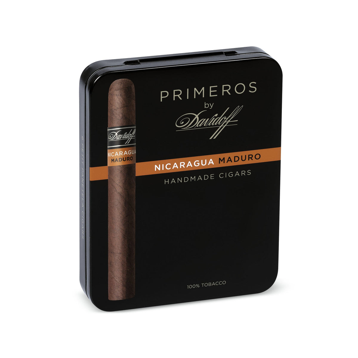 Davidoff Primeros by Davidoff Nicaragua Maduro Cigar, tin of 6 open
