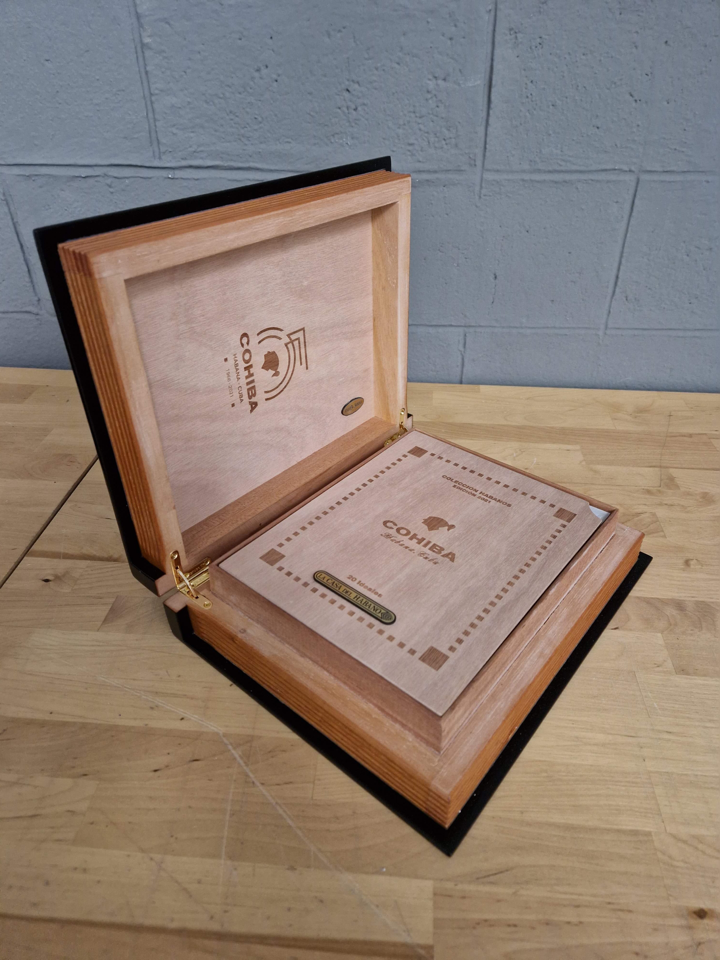 Cohiba Ideales Coleccion Habanos Book Humidor Open