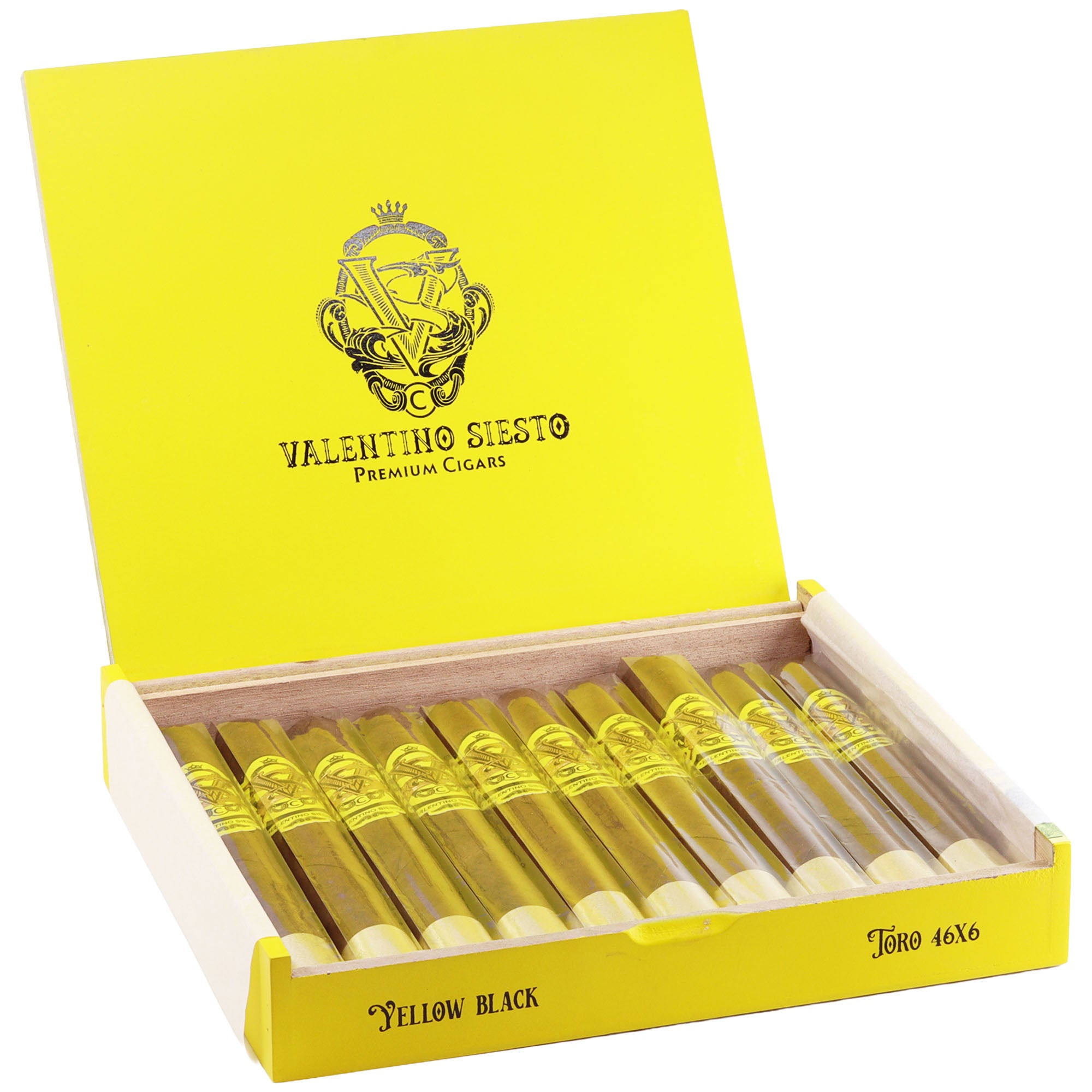 Valentino Siesto Yellow Black Sun Grown Toro – open box