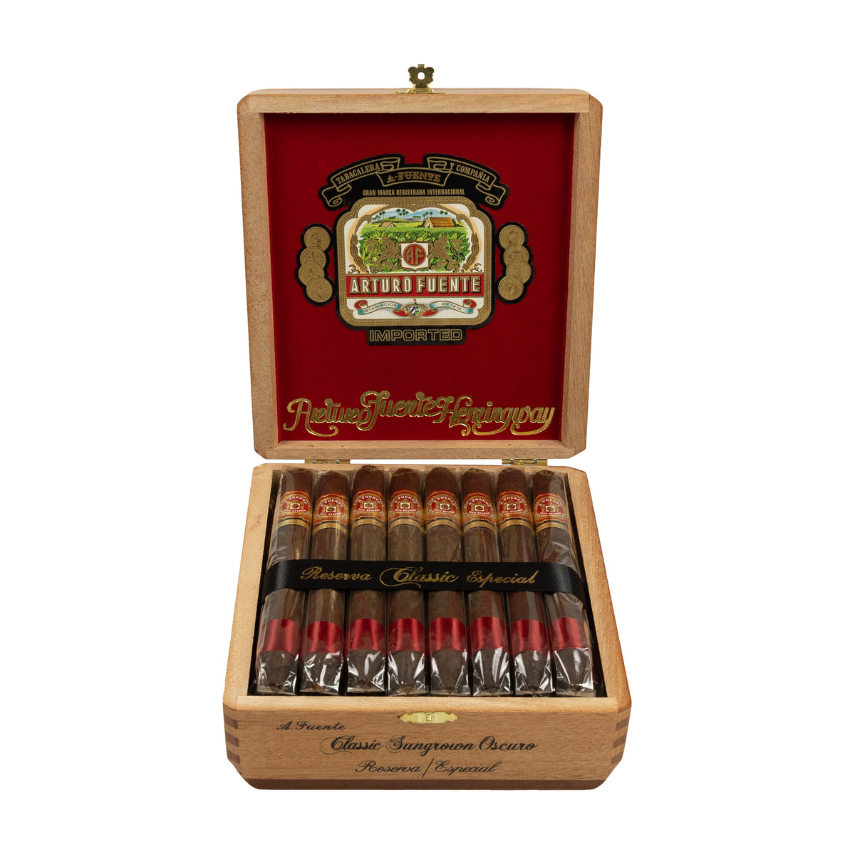 Arturo Fuente Hemingway Classic V Oscuro Sun Grown - open box of 25 cigars