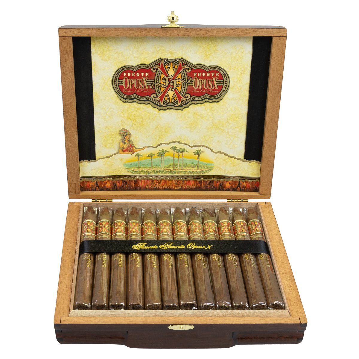 Arturo Fuente Opus X Perfecxion 888 - open box of 24 cigars