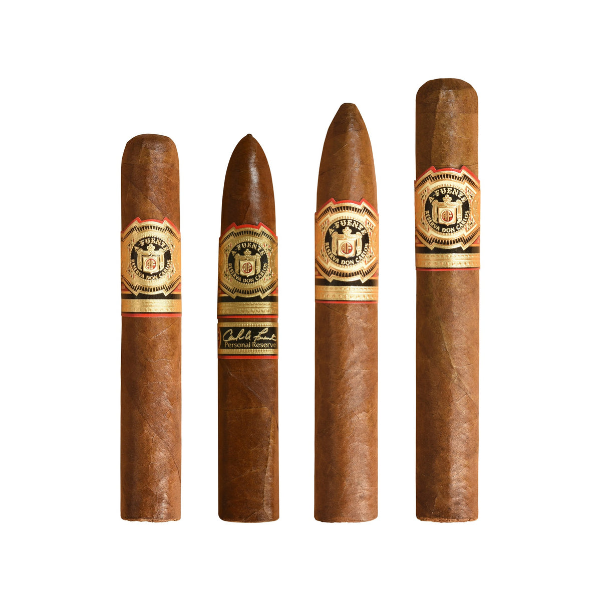 Don Carlos Quartet: Arturo Fuente Don Carlos Robusto, Personal Reserve Robusto, Belicoso Natural and Double Robusto