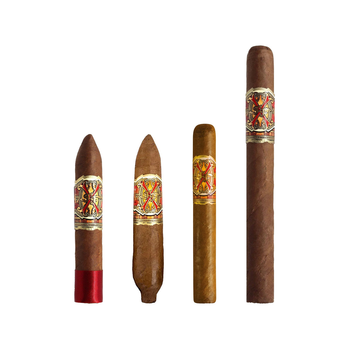 OpusX Quartet: Arturo Fuente OpusX Belicoso XXX, Love Affair, Perfecxion No. 5 and Reserva D’Chateau