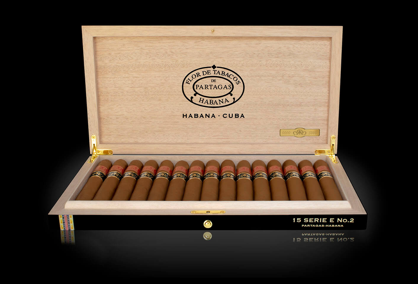 Box of 15 Gran Reserva de Partagás Serie E No.2 Cosecha 2015 cigars