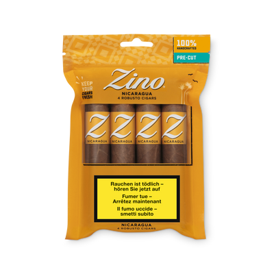 Zino Nicaragua Robusto Pre-Cut Fresh Pack 4