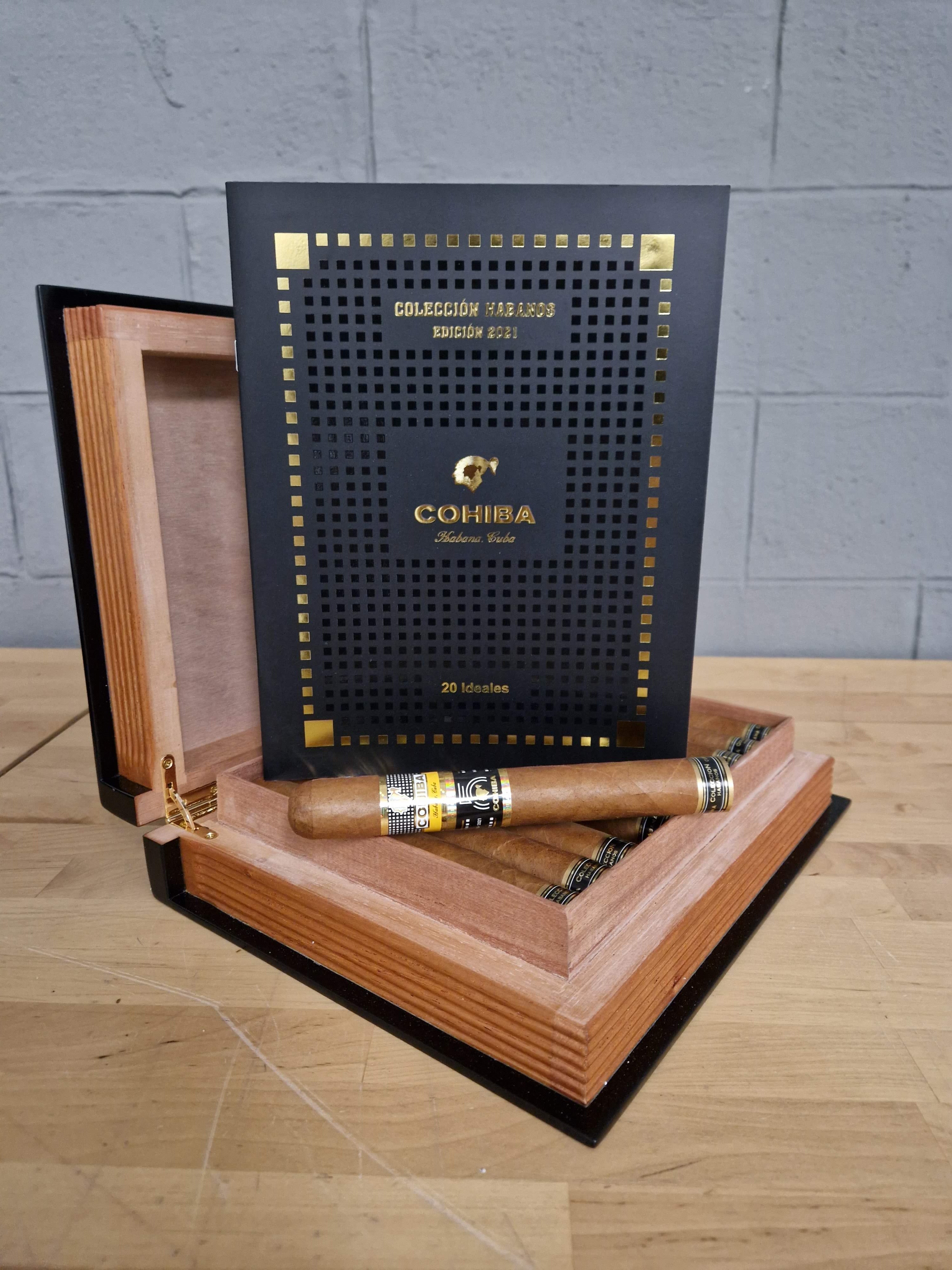 Cohiba Ideales Coleccion Habanos Book Humidor Side view