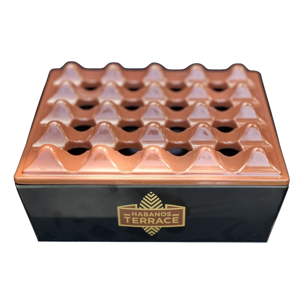 Habanos Terrace Grid Ashtray