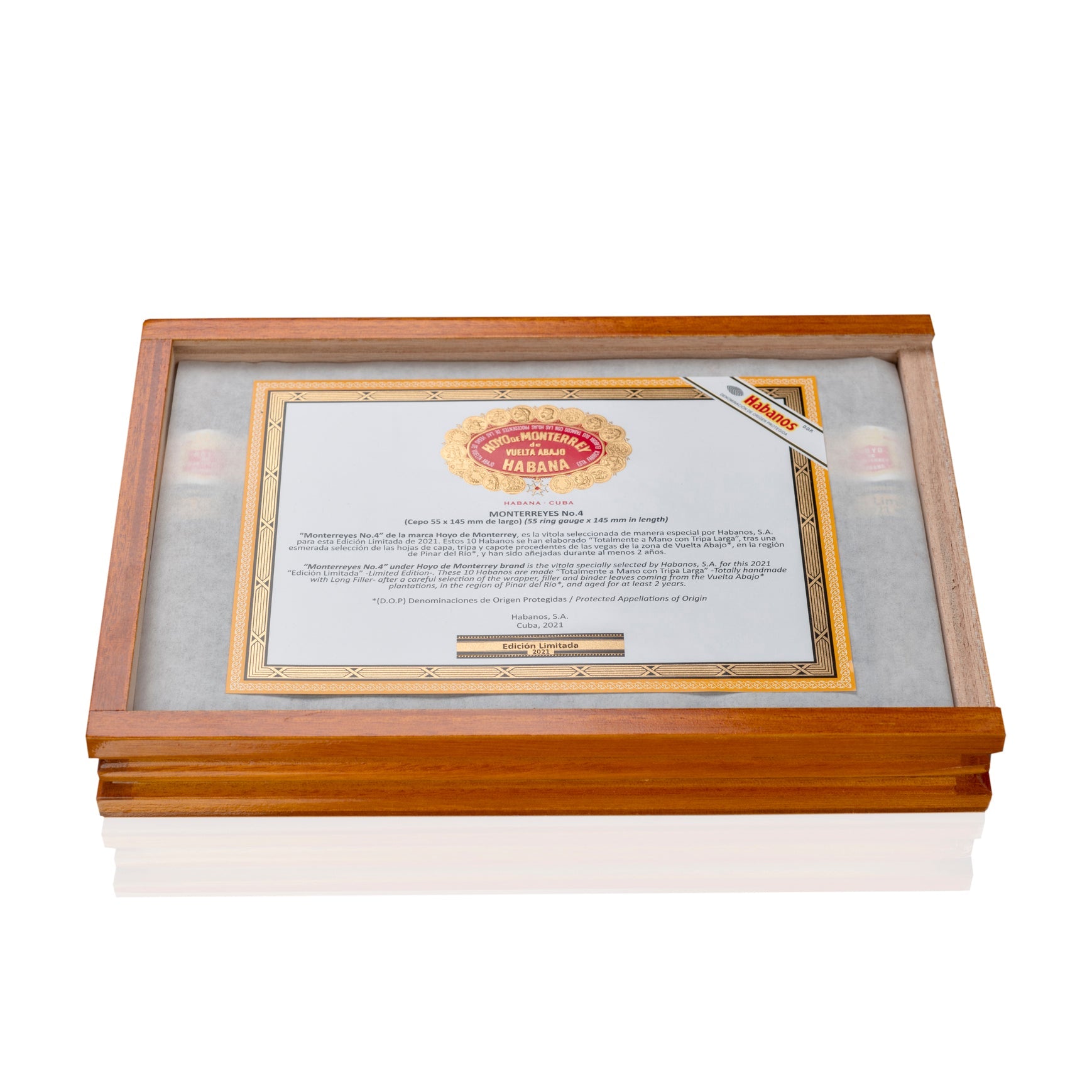 Hoyo de Monterrey Monterreyes No. 4 Limited Edition Cigar with paper detail