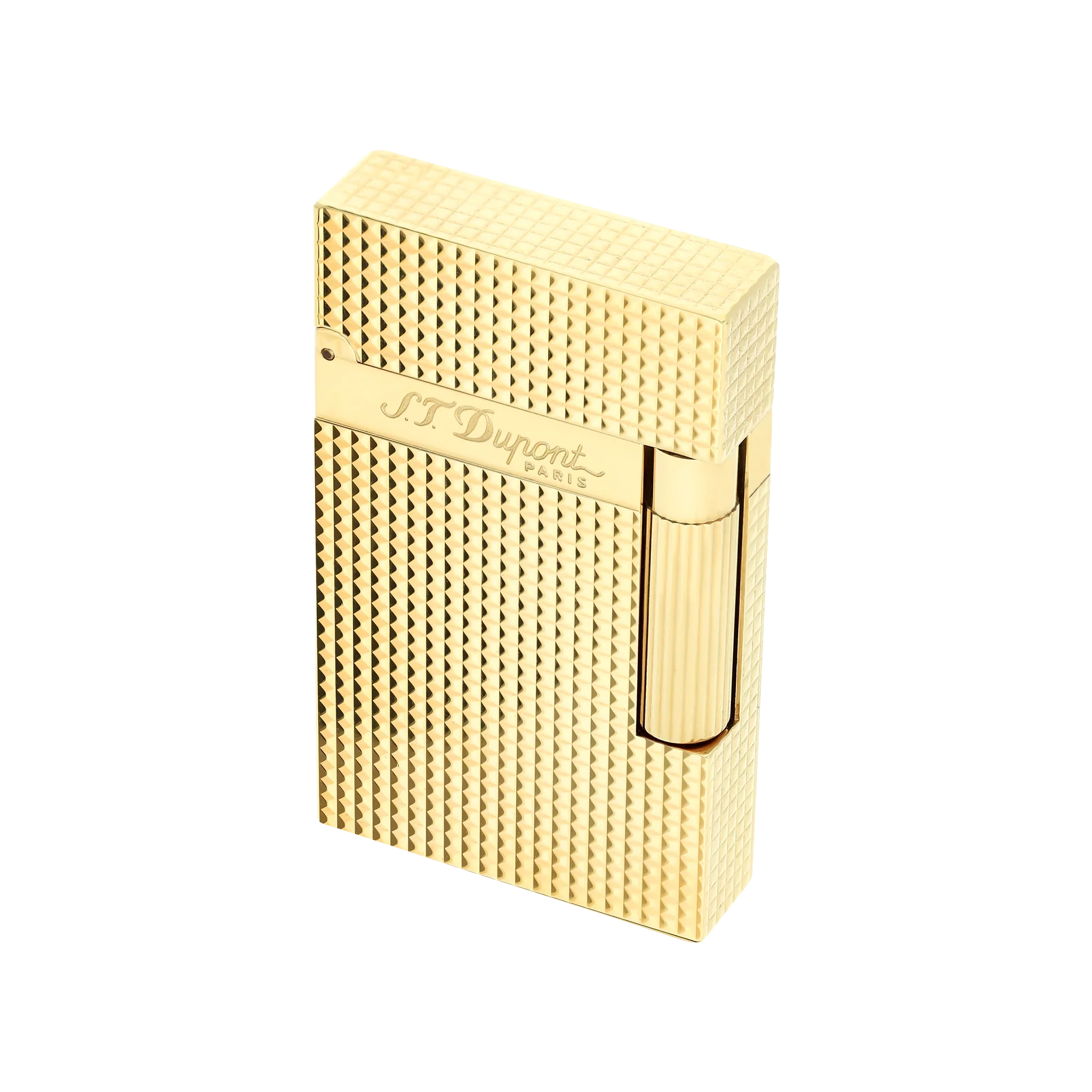 S.T. Dupont Ligne 2 - Microdiamond Head Yellow Gold Lighter