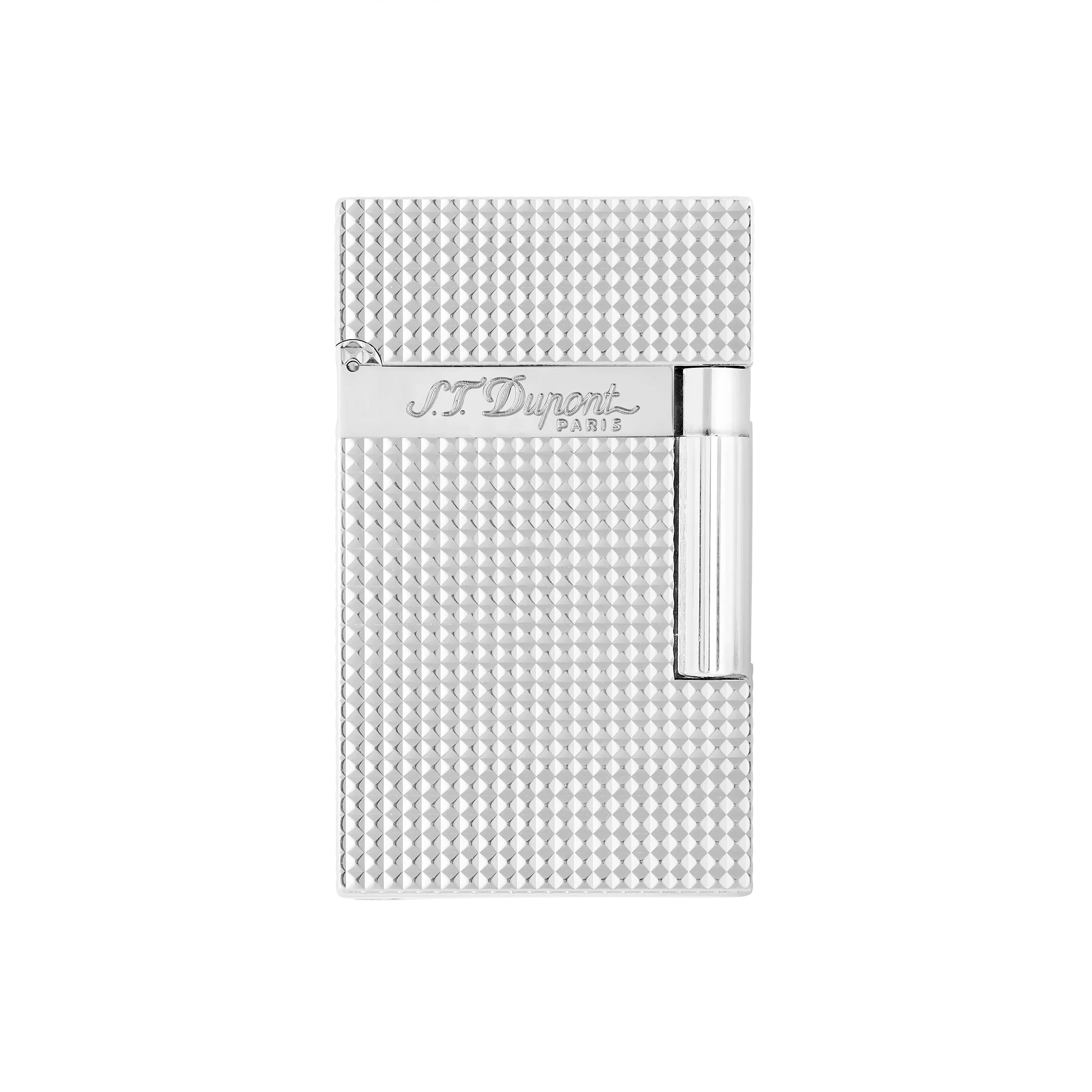 S.T. Dupont Ligne 2 - Microdiamond Head Silver Lighter