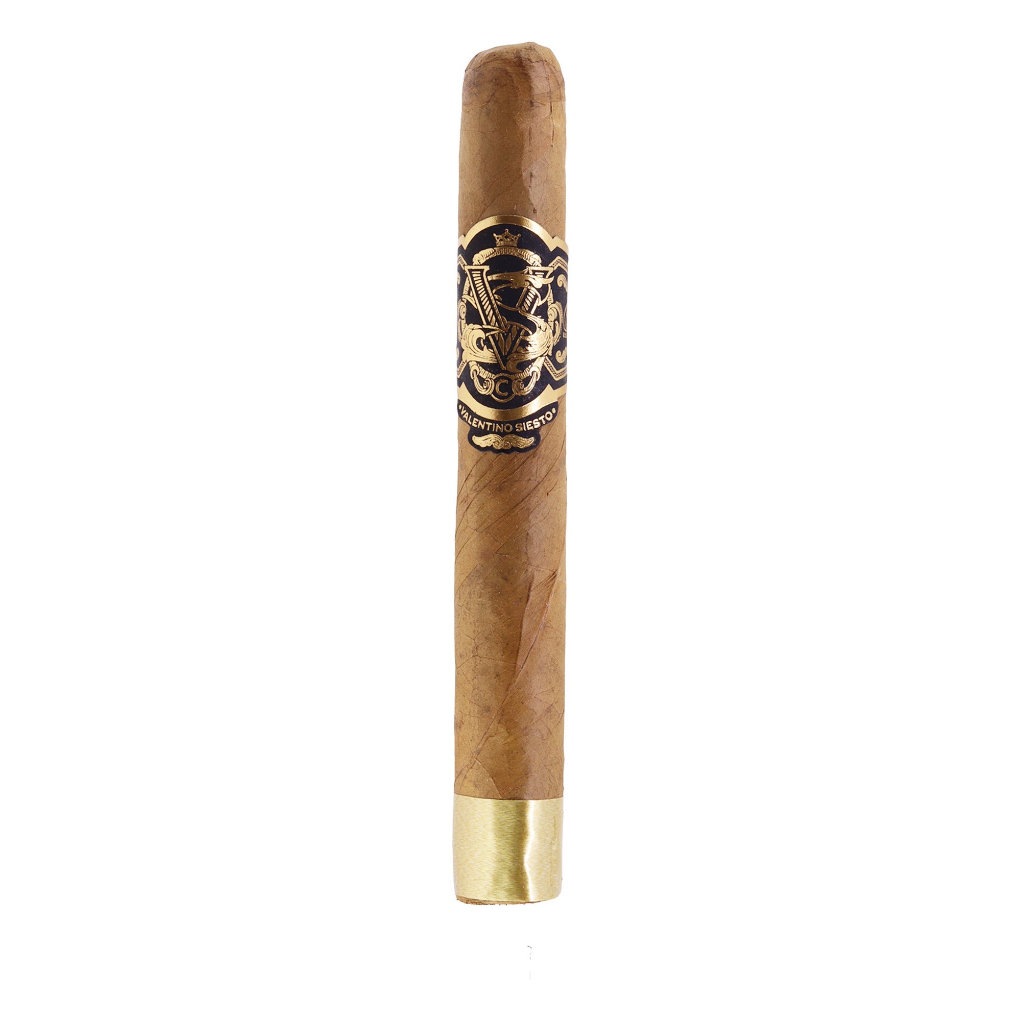 Valentino Siesto Nero Black N.2 Connecticut Toro cigar – side view