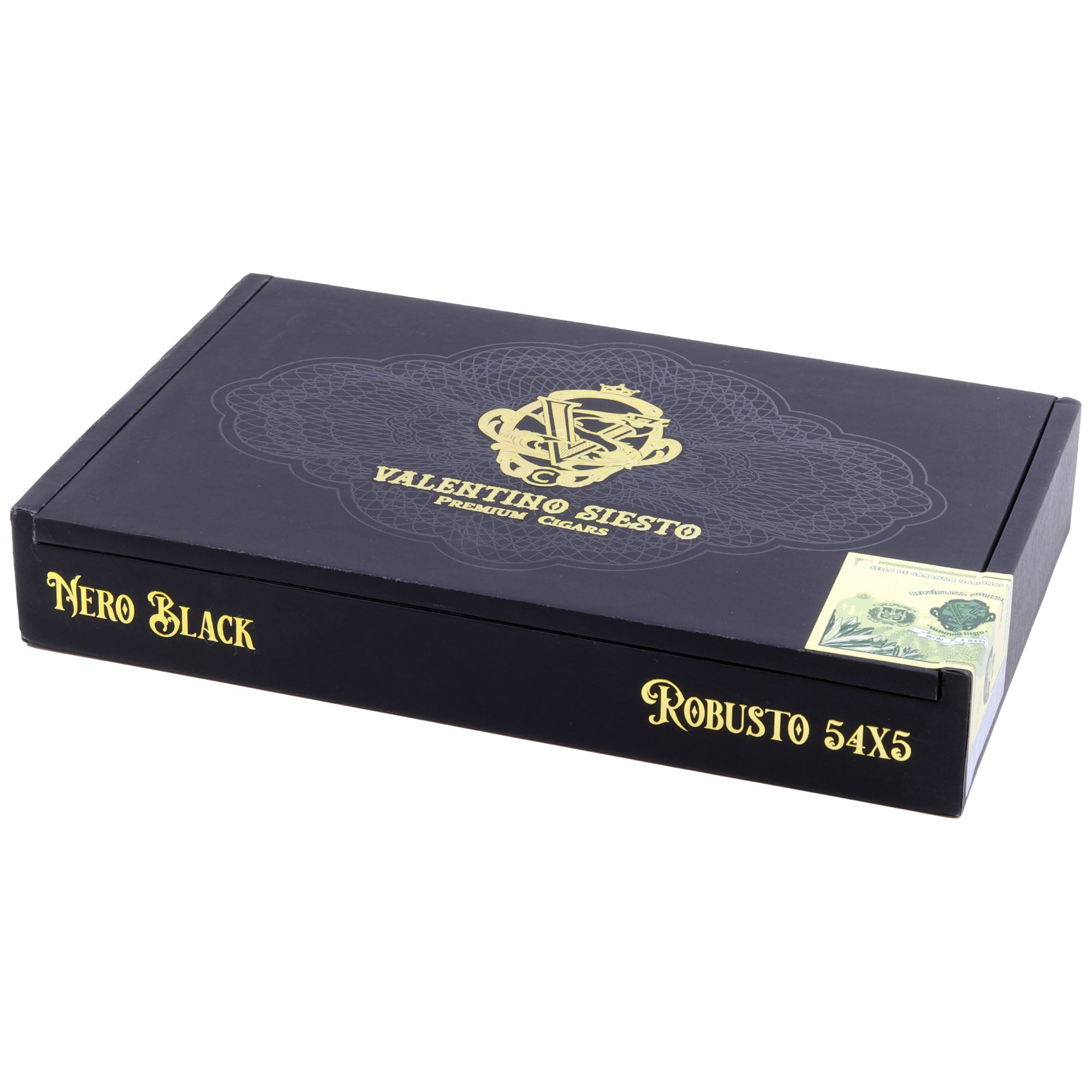 Valentino Siesto Nero Black Sun Grown Robusto – Box of 10