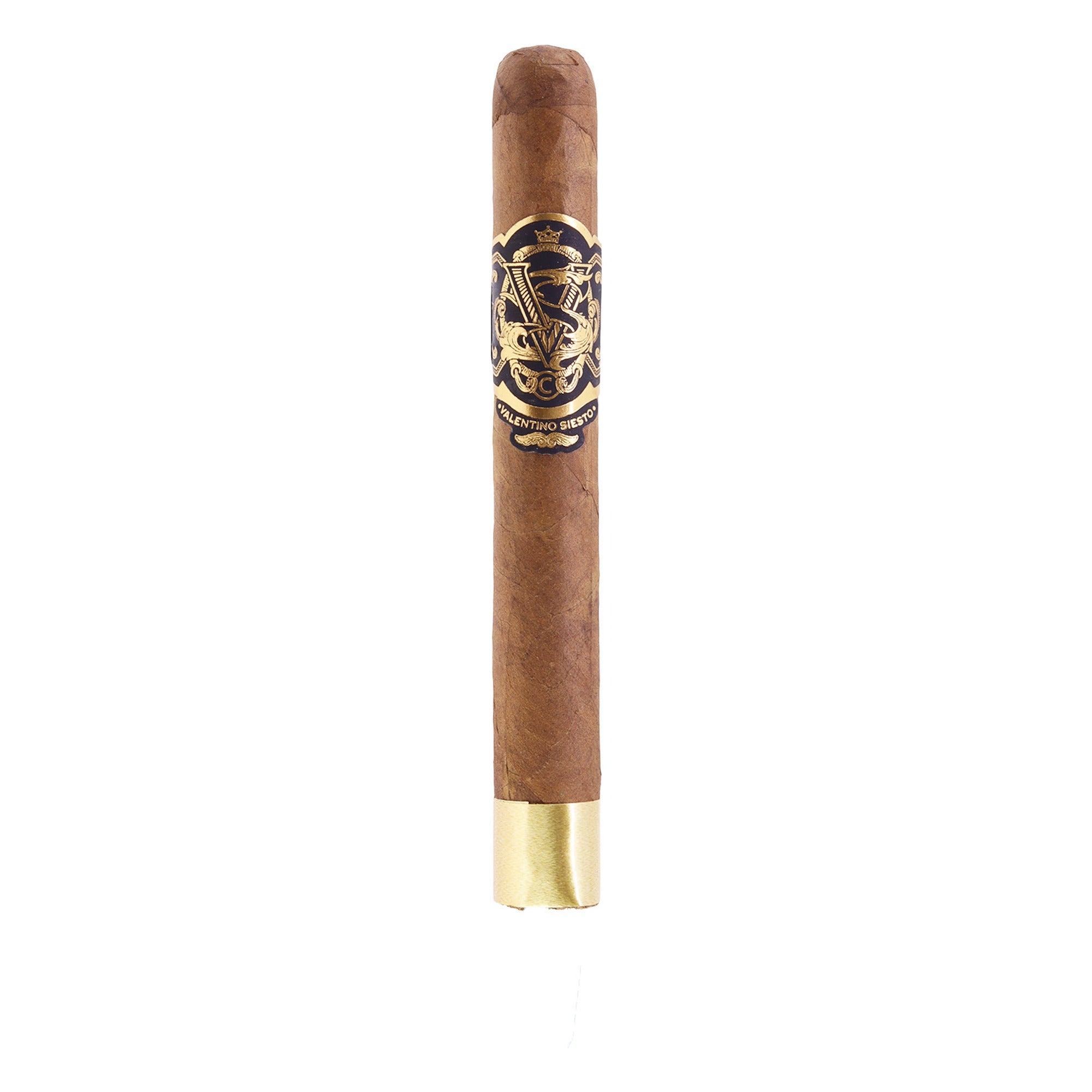 Valentino Siesto Nero Black Sun Grown Toro cigar – side view