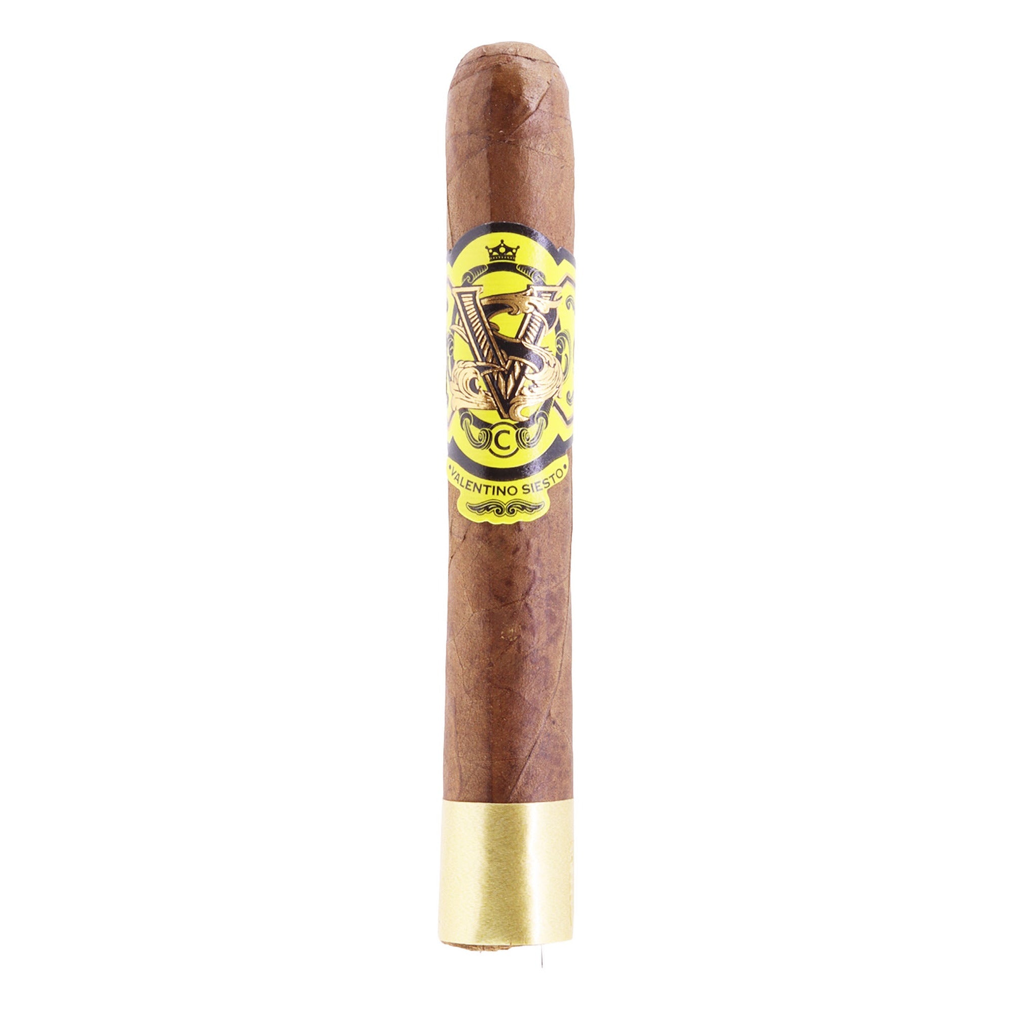 Valentino Siesto Yellow Black Sun Grown Robusto cigar – side view