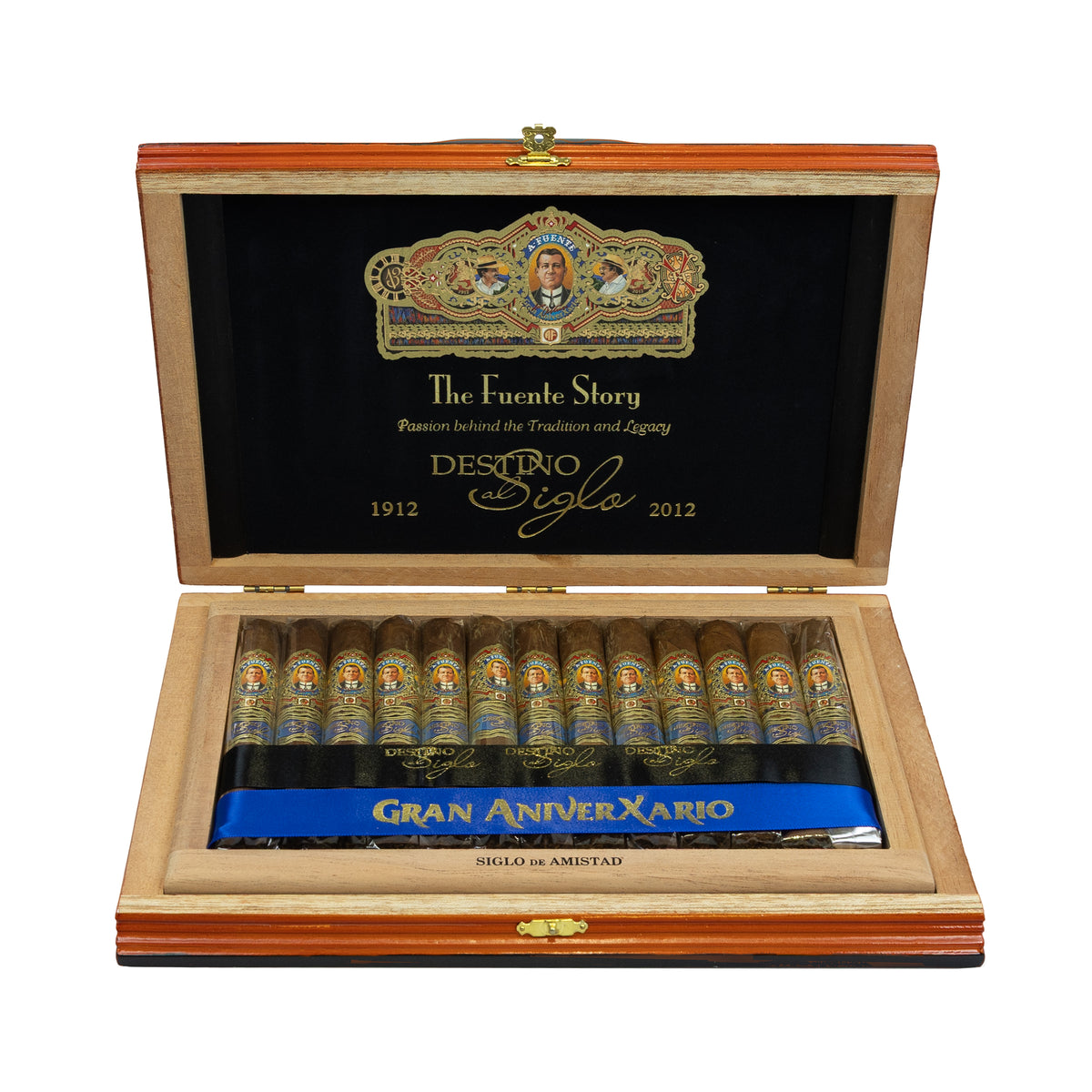 Arturo Fuente Destino al Siglo de Amistad - open box of 13 cigars